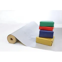 Clairefontaine Geschenkpapier, Kraftpapier einfarbig 60g, Rolle 50mx0 ,70m - Silber 507576C
