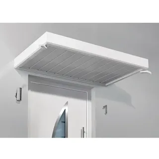 Gutta Rechteckvordach NM 200 x 90 cm weiß