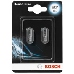 Glühlampe Sekundär BOSCH W5W Xenon Blue 12V/5W, 2 Stück