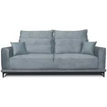 VitaliSpa Sofa + Bettsofa, Caprioli Grau Schlaffunktion 236x100 cm modern Wohnzimmer Wohnzimmercouch Loungesofa Schlafcouch Klappsofa Taschenfederkern 2-Sitzer