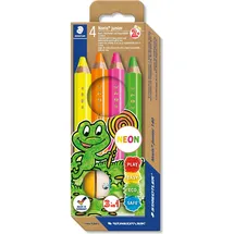 Staedtler 3 in1 Noris junior Buntstifte mehrfarbig, 4 St.