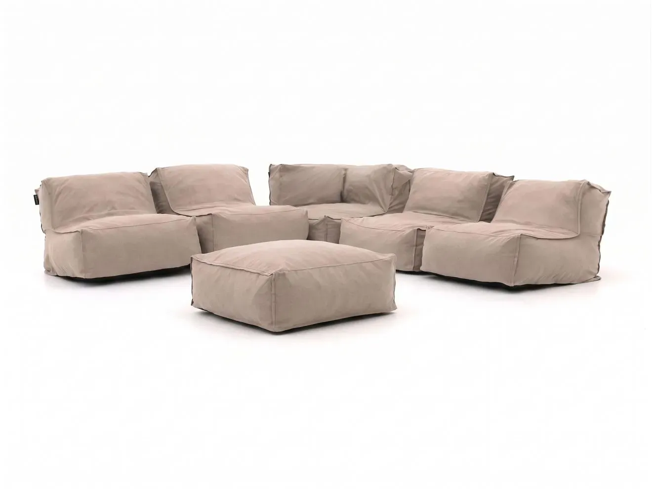 Manifesto Lonato Eck Sitzsack Lounge-Set 6-teilig