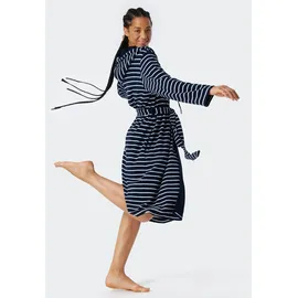 SCHIESSER Bademantel Feather Terry Blau XL