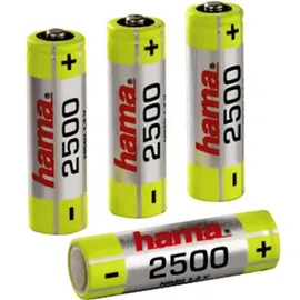 Hama NiMH-Akkus 4x AA (Mignon - HR 6) 2500 mAh/1,2 V (00087056)