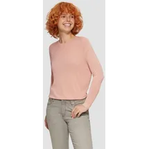 QS Feinstrickpullover in Glitzeroptik Rosa XXL