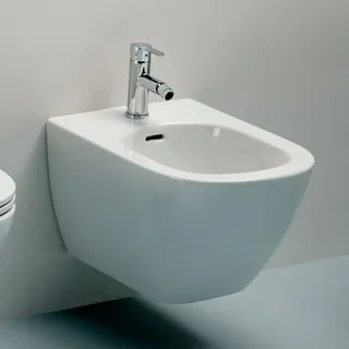 Laufen LUA Wandbidet, mit Überlauf, 1 Hahnloch, weiß