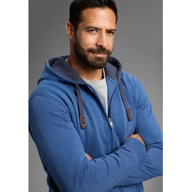 MAN'S WORLD Kapuzensweatjacke Blau meliert S