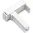 GARDINIA 7059 Universal Klemmträger aus Kunststoff, verwendbar für Rollos, Jalousien und Plissee, 2 Stück, weiß