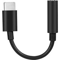Fontastic Adapter Typ-C auf 3,5 mm Audio Buchse, schwarz