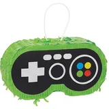 Amscan 243620-55 – Level Up Gamers Kindergeburtstagsparty, Mini-Papier-Piñata-Dekoration, befüllbar, 18 cm x 9,5 cm