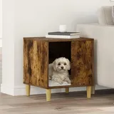 vidaXL Hundehütte Geräucherte Eiche 44 x 42 x 49 cm Holzwerkstoff