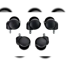 deluke Bürostuhlrollen 11mm Stift 5er Set 11 x 20 mm