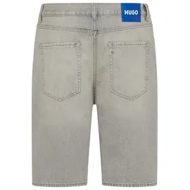 Hugo Skaterbermudas HUGO, Herren, Gr. 32, N-Gr, grau (medium grau035), Denim/Jeans, Obermaterial: 100% Baumwolle, unifarben, regular fit knielang, Hosen, Vintage grey stone washed, Regular Fit, reine Baumwolle