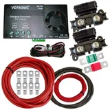 Impulse Innovation Batterie-Trennrelais Zweitbatterieset VCC1212-30 Ladebooster 12V 30A 6m 10mm2 Kabel