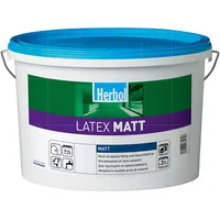 HERBOL Latex Matt 5 Liter WEISS Wandfarbe Innenfarbe Latexfarbe Mattlatex