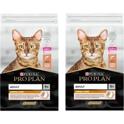 PRO PLAN Adult Derma Care Trockenfutter für Katzen mit Lachs 2x10 kg