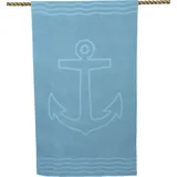 WeWo Fashion Anker Badetuch 100 x 180 cm blau