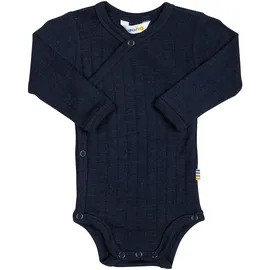 Joha Wickelbody langarm Wolle/Seide, blau, 50