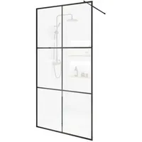 Home Deluxe Baki Walk-In-Dusche 130 x 200 cm schwarz Klarglas