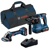 Bosch Winkelschleifer GWS 18V-7 + Bohrhammer GBH 18V-22