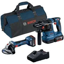 Bosch Winkelschleifer GWS 18V-7 + Bohrhammer GBH 18V-22