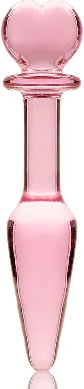 Nebula - Model 7 Analplug Borosilikatglas Klar 13.5 cm -o- 3 cm - Rosa