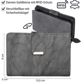 Money Maker Damen Geldbörse grau