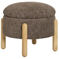VCM ebuy24 Pouf Medas Braun 45 x 45 cm