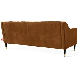 konsimo® 3-Sitzer-Sofa, Dunkelorange, Holz, Holzwerkstoff, 192x78x80 cm, Wohnzimmer, Sofas & Couches, Sofas, 3-Sitzer Sofas