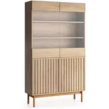 ax living Vitrine Santarco W2D 106 x 0 x 183 cm Braun