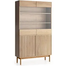 ax living Vitrine Santarco W2D 106 x 0 x 183 cm Braun