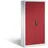 C+P Schwerlastschrank Stahl 93,0 x 50,0 x 195,0 cm lichtgrau/rubinrot 4 Fachböden abschließbar