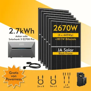 Pro, 6-8 Solarmodule, mit MC4 Kabel