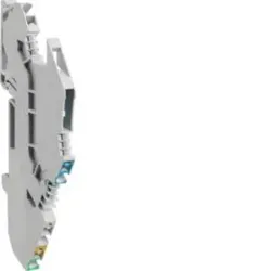 Hager KYA02I3 Dreileiterklemme 2, 5mm2, 1xDurchgang L, 1xN-Trennung, 1xPE (N-Trennung über SaS)