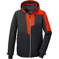 KILLTEC Herren Skijacke/Funktionsjacke mit abzippbarer Kapuze und Schneefang KSW 76 MN SKI JCKT, dunkelorange, M,