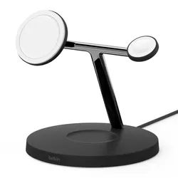 Belkin WIZ017vfBK Kopfhörer, Smartphone, Smartwatch Schwarz AC Kabelloses Aufladen Schnellladung Indoor
