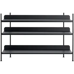 Muuto - Compile Shelving System (Config. 2), schwarz