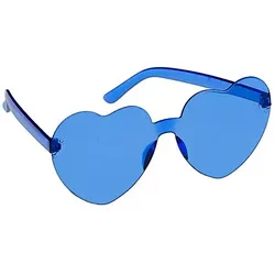 Brille "Herz", blau