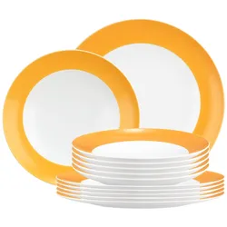 Seltmann Weiden Liberty Pure Colors Tafelservice 12-teilig Mango Orange