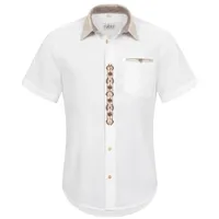 Trachtenhemd NÜBLER "Trachtenhemd Mirko", Herren, Gr. 3XL, EURO, weiß, Obermaterial: 100% Baumwolle CO., Hemden Trachtenhemd