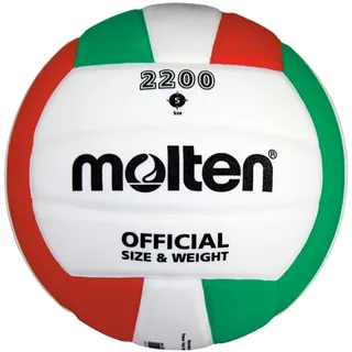 Molten Volleyball V5M2200 weiß/grün/rot 5