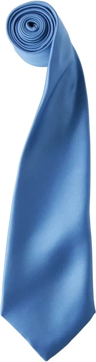 Premier Workwear Unisex Satin Krawatte 'Colours' PR750 midblue (ca. pantone 2718) 144 x 8,5 cm