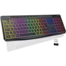 TECURS Gaming-Tastatur Beleuchtet DE