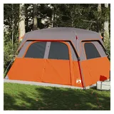 vidaXL Familienzelt 6 Personen Grau/Orange