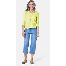 GOLDNER Chiffon-Shirt mit 3/4-Arm hellgrün 40