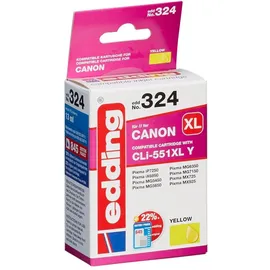 edding kompatibel zu Canon CLi-551XL gelb