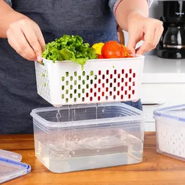 Belle Vous Frischhaltedose weiß 1,75 l 3-teiliges Set