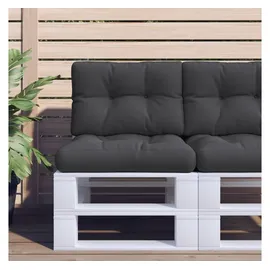 vidaXL Palettenkissen 2-tlg. 60 x 40 x 20 cm schwarz
