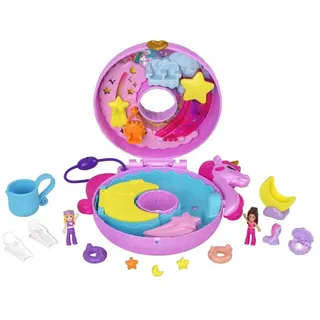 Polly-Pocket Puppenhaus Polly Pocket Einhorn Poolparty mehrfarbig HKV34