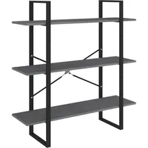 vidaXL Bücherregal 100 x 30 x 105 cm Grau